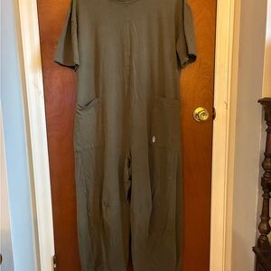 FP Movement by Free People Olive Green Jumpsuit
